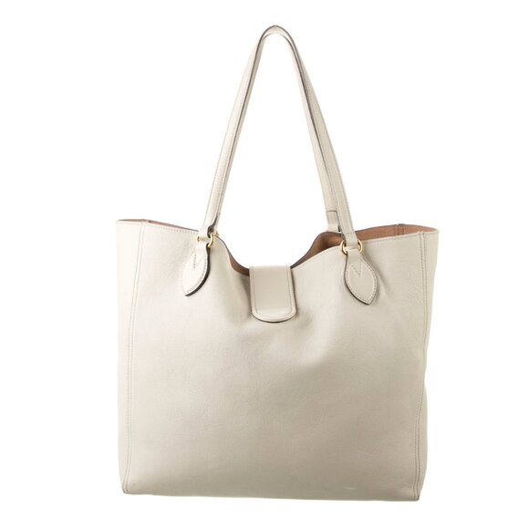 White Gucci Dahlia Tote purse double G, Medium - Picture 2 of 13